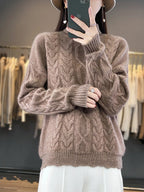 Oversized trui voor dames met ronde hals