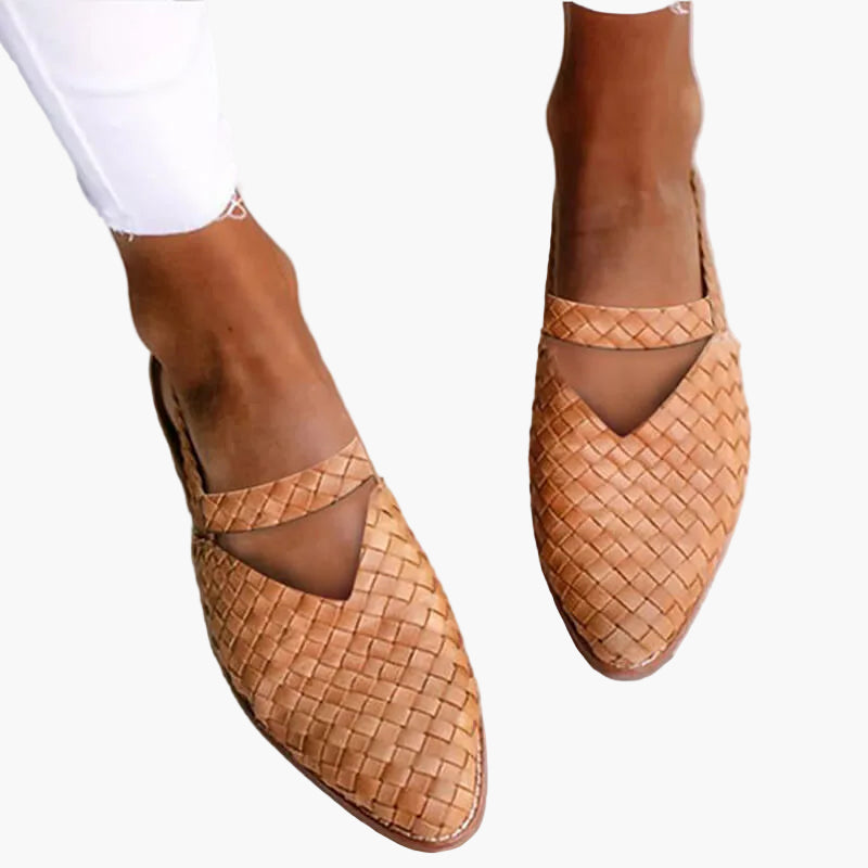 Sandali estivi comfort da donna con moderno design intrecciato – Scarpe eleganti per tempo libero, quotidiano e vacanze