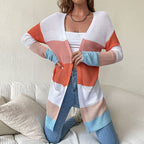 Vest voor dames met lange mouwen en zakken