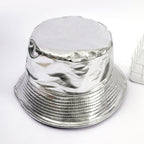 Regen-bucket hat voor dames met brede rand en waterdichte coating