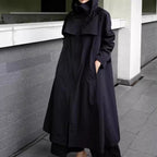 Waterafstotende oversized regenjas voor dames met capuchon en A-lijn
