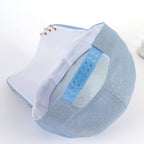 Baseballpet voor dames met vlindermotief en strassversiering