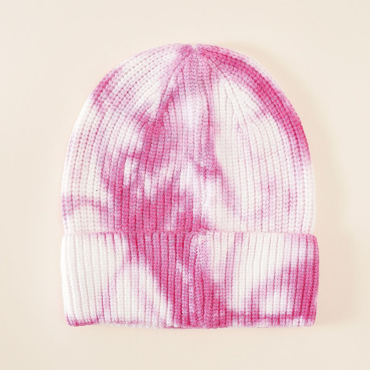 Beanie voor dames met batikprint