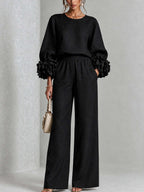 Rosalie | Tweedelige set voor dames met wijde broek