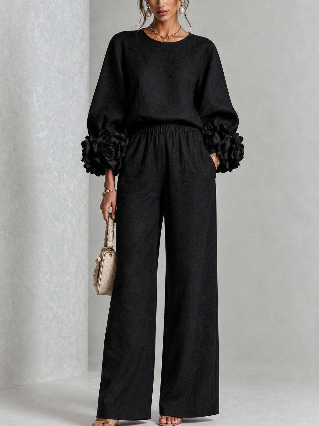 Rosalie | Tweedelige set voor dames met wijde broek