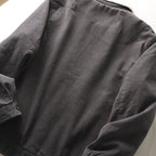 Gevoerde corduroy jas voor heren met teddykraag en knoopsluiting