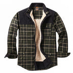Overshirt voor heren met ruitpatroon en zakken