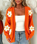 Laura | Oversized vest voor dames met lange mouwen
