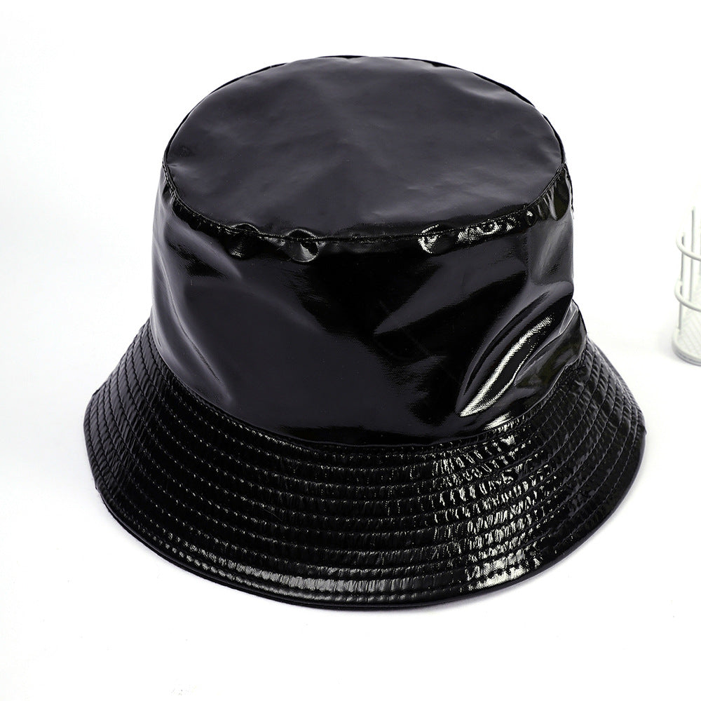 Regen-bucket hat voor dames met brede rand en waterdichte coating
