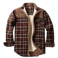 Overshirt voor heren met ruitpatroon en zakken