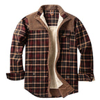 Overshirt voor heren met ruitpatroon en zakken