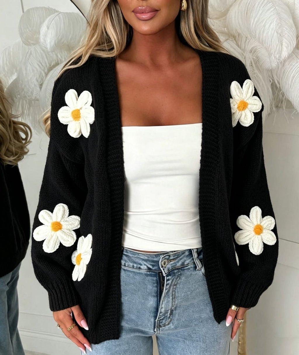 Laura | Oversized vest voor dames met lange mouwen