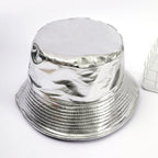 Regen-bucket hat voor dames met brede rand en waterdichte coating