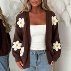 Laura | Oversized vest voor dames met lange mouwen