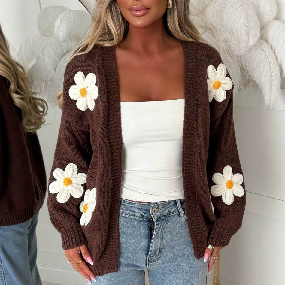 Laura | Oversized vest voor dames met lange mouwen
