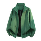 Oversized lichte blouson voor heren met opstaande kraag en elastische zoom