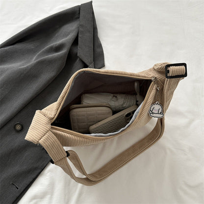 Jenny – Kunstzakte een-schouder messenger bag voor dames in casual stijl