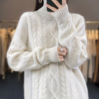 Oversized trui voor dames met ronde hals