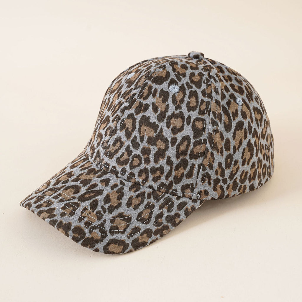 Baseballpet voor dames met luipaardprint