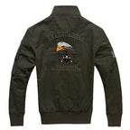 Jas voor heren in militaire stijl met lange mouwen en zakken