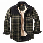Overshirt voor heren met ruitpatroon en zakken