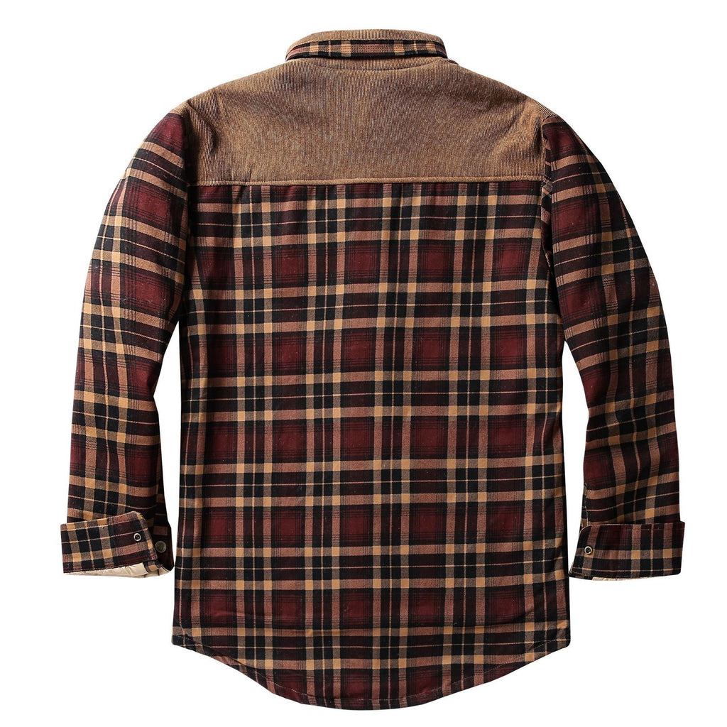 Overshirt voor heren met ruitpatroon en zakken