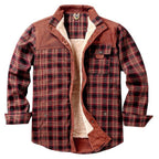 Overshirt voor heren met ruitpatroon en zakken