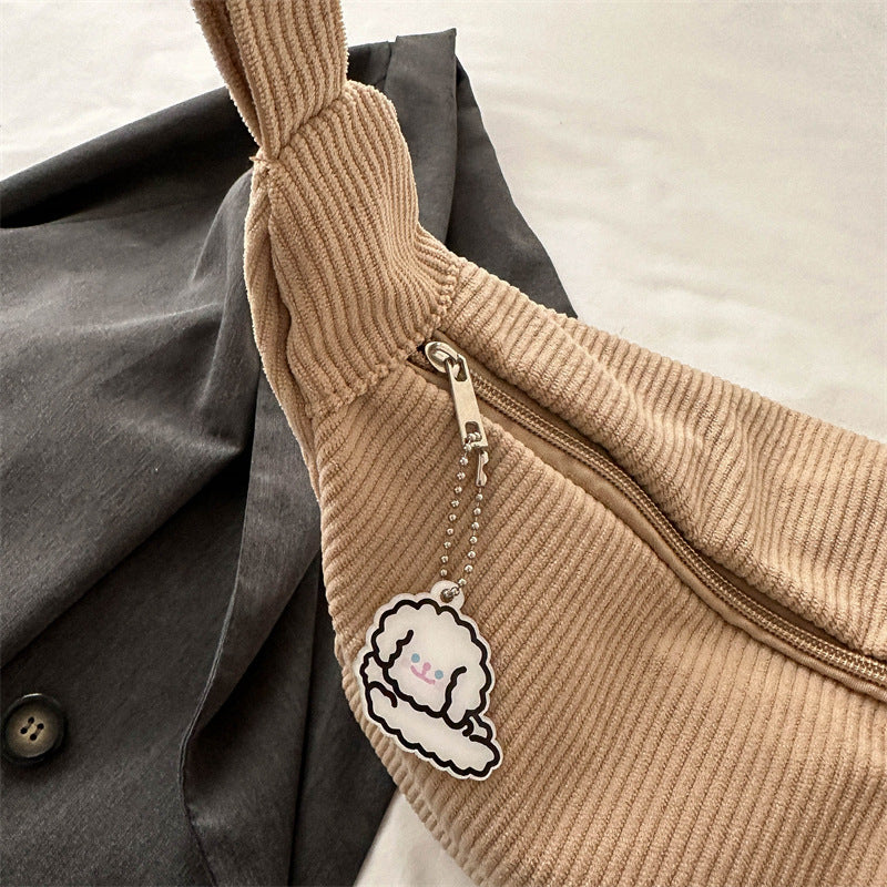 Jenny – Kunstzakte een-schouder messenger bag voor dames in casual stijl
