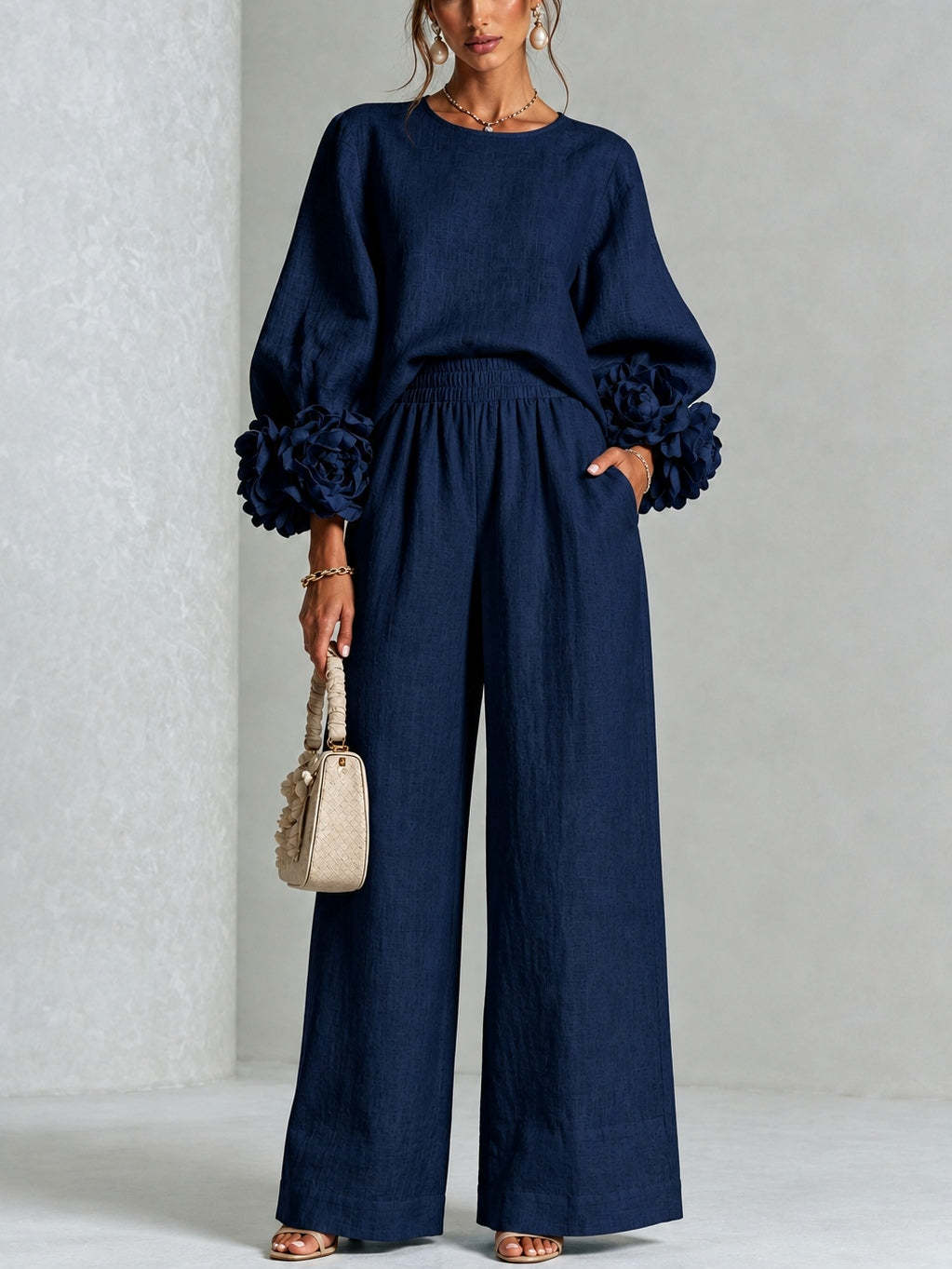 Rosalie | Tweedelige set voor dames met wijde broek