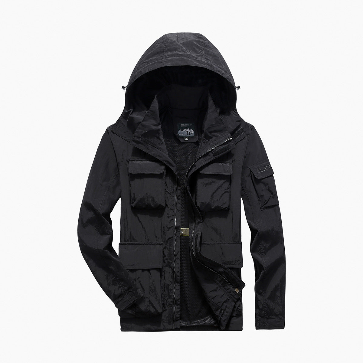 Utility-fieldjacket voor heren met klepzakken en ritszakken