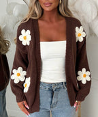 Laura | Oversized vest voor dames met lange mouwen