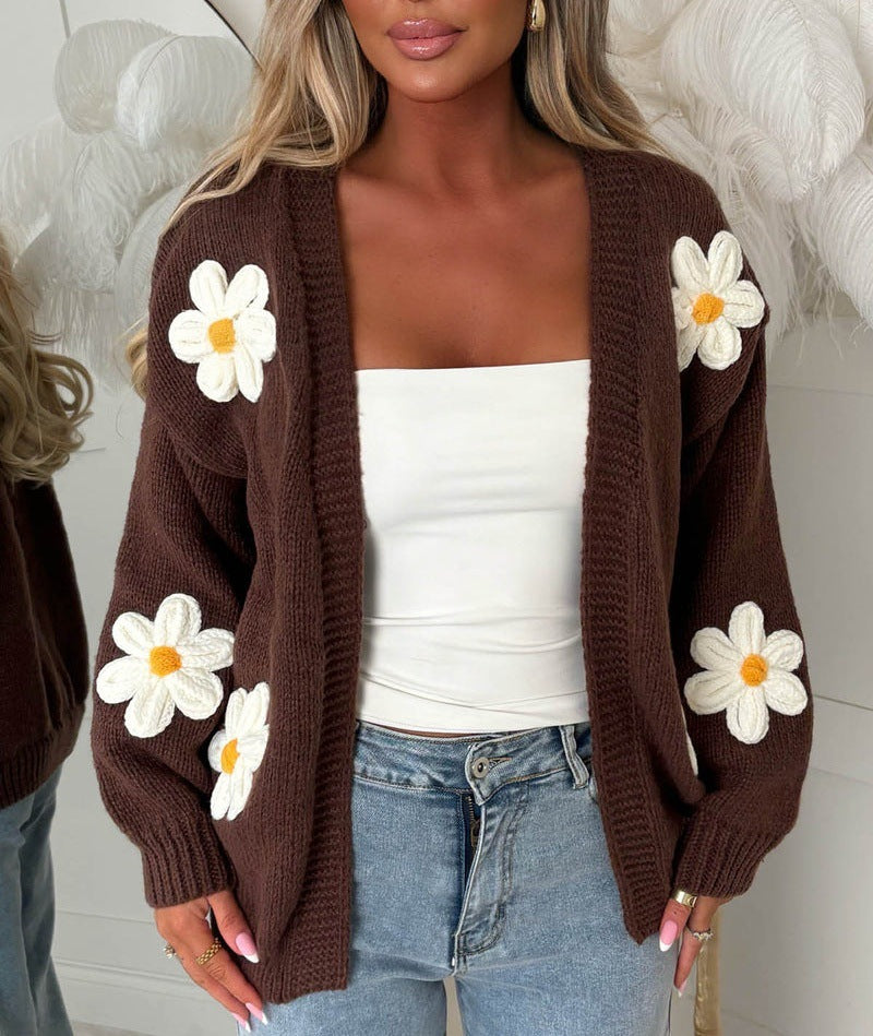 Laura | Oversized vest voor dames met lange mouwen