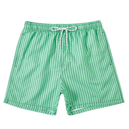 Pantalones cortos de baño y ocio para hombre con patrón de rayas – Cómodos shorts de playa para uso diario y vacaciones