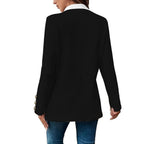Blazer voor dames met aansluitende pasvorm en contrasterende kraag