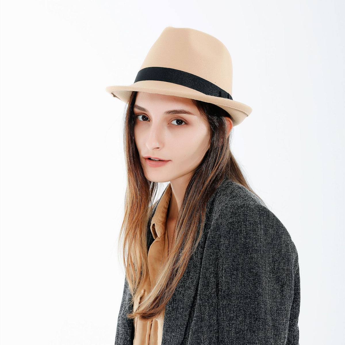 Fedora voor dames met band