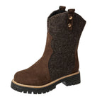 Winterlaarzen voor dames met fleece en stevige rubberen zool