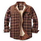 Overshirt voor heren met ruitpatroon en zakken