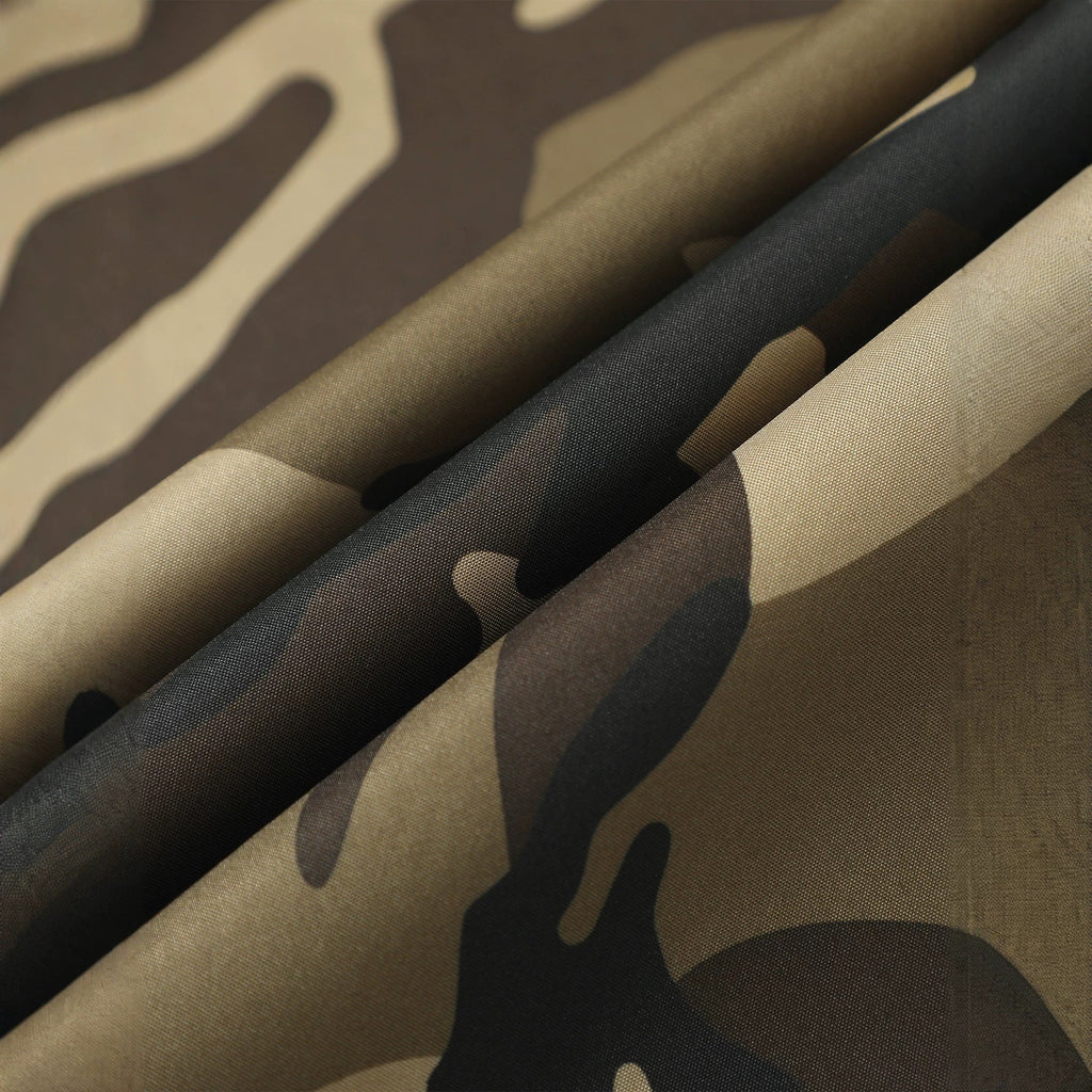 Camouflagejas voor heren met capuchon en zakken