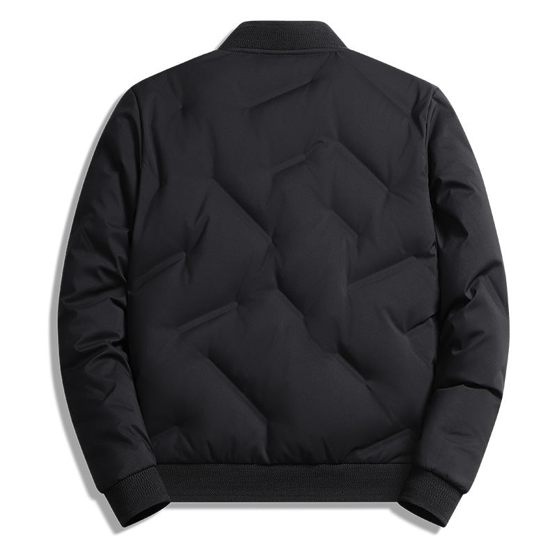 Pufferjas voor heren met lange mouwen en zakken