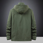 Fieldjacket voor heren met capuchon en multifunctionele zakken