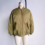 Oversized bomberjack voor dames met zakken