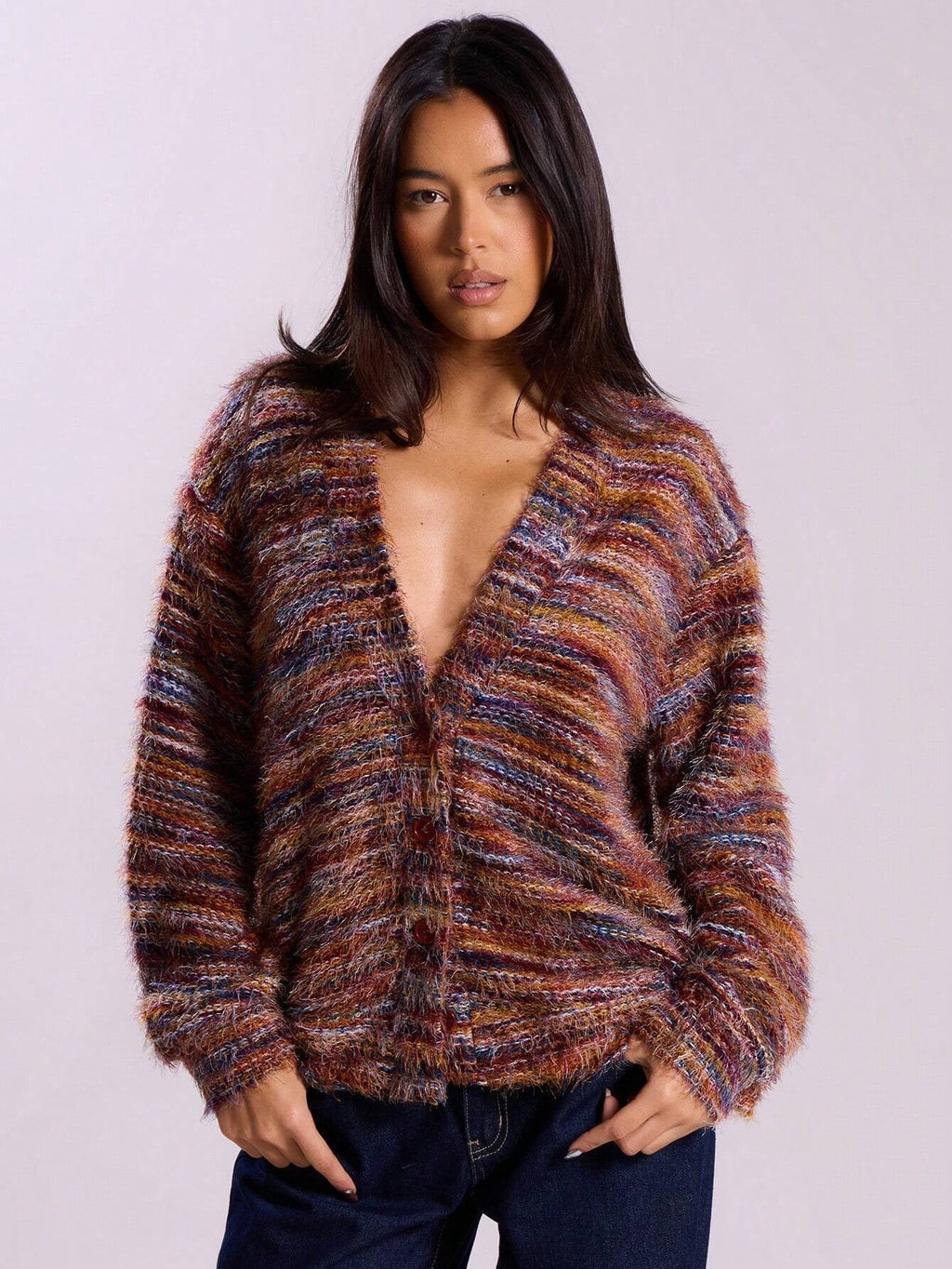 Oversized trui voor dames met lange mouwen