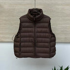 Lichte gewatteerde bodywarmer voor dames met tweewegrits