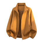 Oversized lichte blouson voor heren met opstaande kraag en elastische zoom