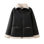 Oversized aviatorjack voor dames met zakken