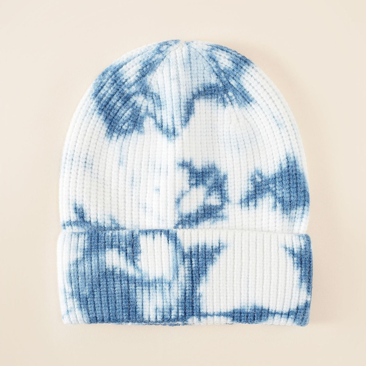 Beanie voor dames met batikprint