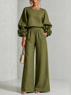 Rosalie | Tweedelige set voor dames met wijde broek