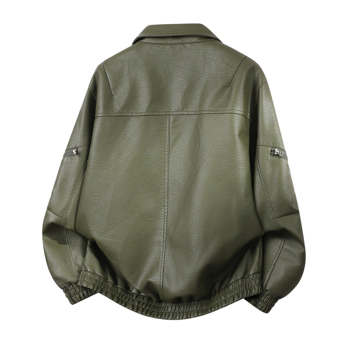 Oversized blouson voor heren met elastische zoom en verdekte rits