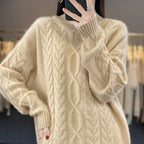 Oversized trui voor dames met ronde hals