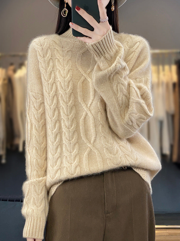 Oversized trui voor dames met ronde hals